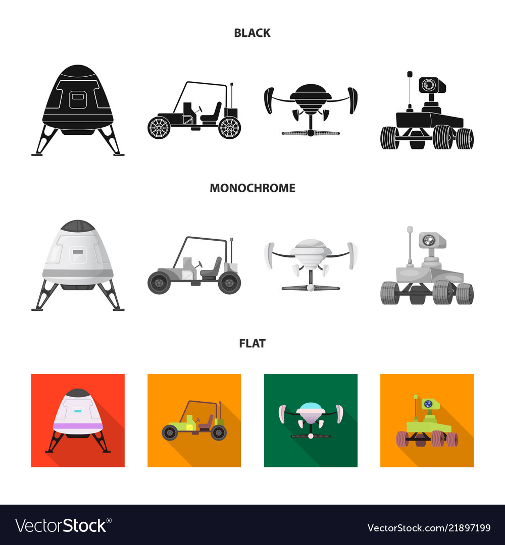 Design of mars and space logo collection