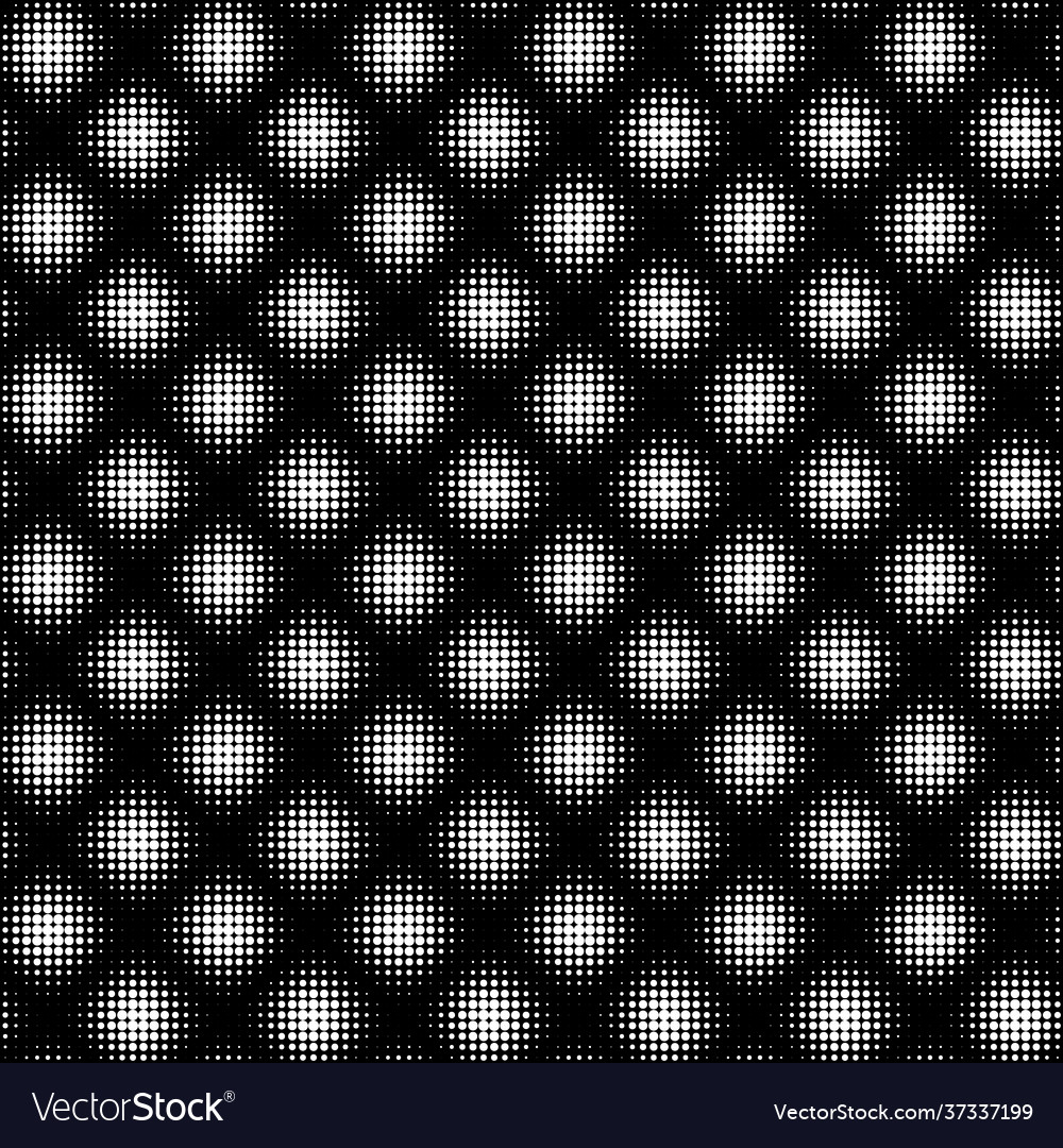 Dotted halftone seamless pattern or texture vector image Dotted halftone seamless pattern or texture