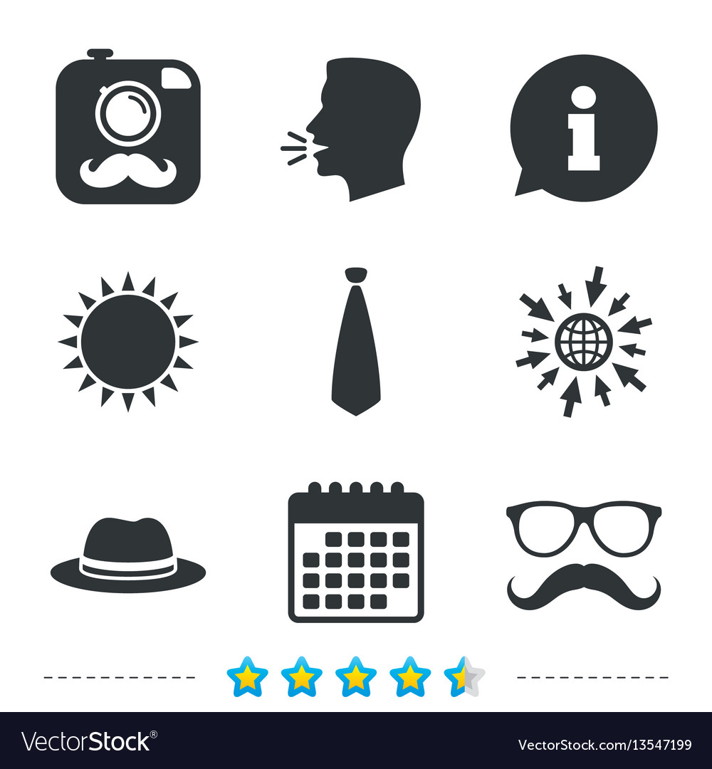 Hipster photo camera icon glasses symbol vector image Hipster photo camera icon glasses symbol