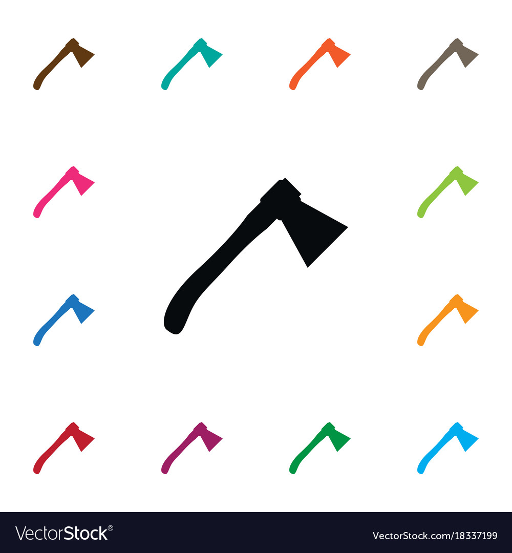Isolated axe icon ax element can be used
