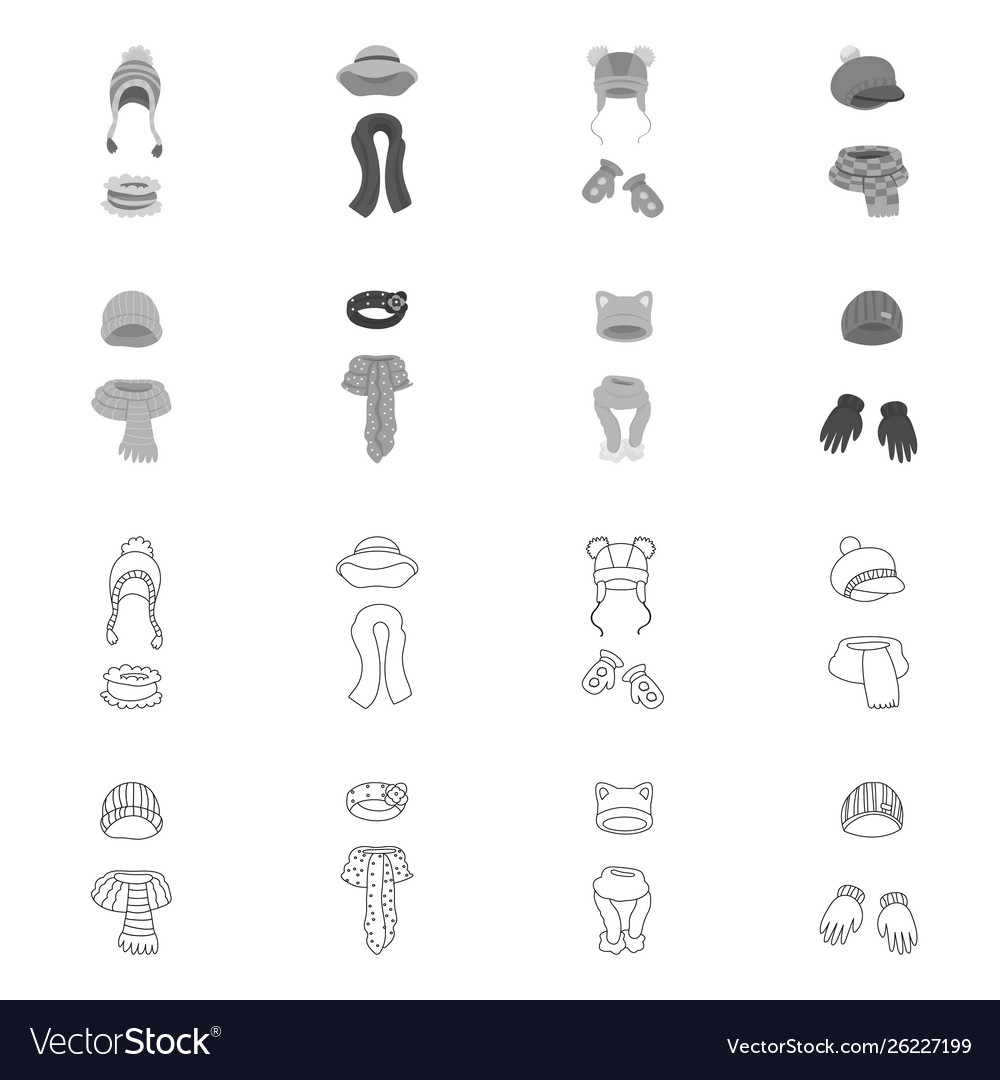 Isolated object clothes and texture symbol set Vector Image Isolated object clothes and texture symbol set
