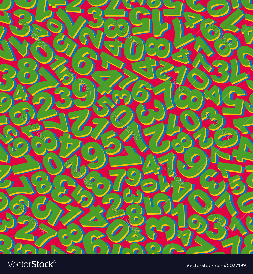 Numeric Seamless Pattern