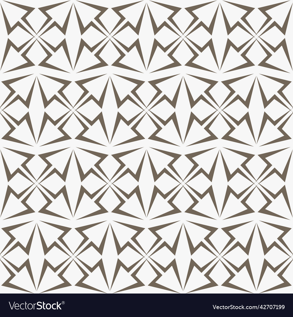 Repeating arrow shapes seamless pattern vector image Repeating arrow shapes seamless pattern