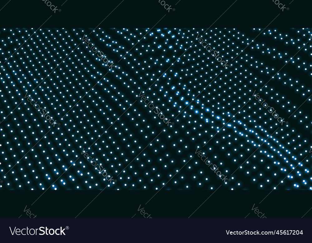 Array with dynamic particles 3d futuristic vector image Array with dynamic particles 3d futuristic