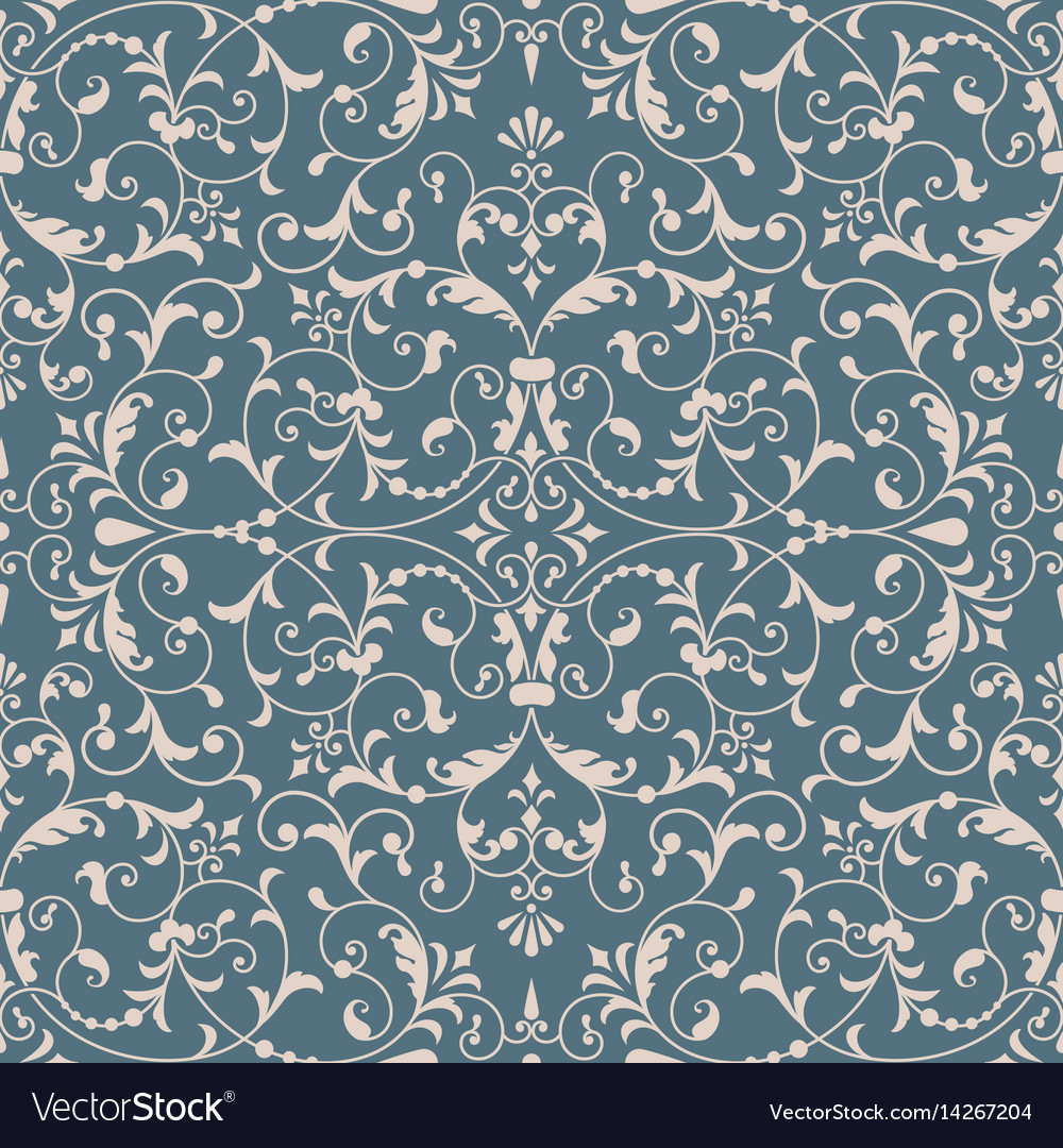 Damask seamless pattern element classical luxury