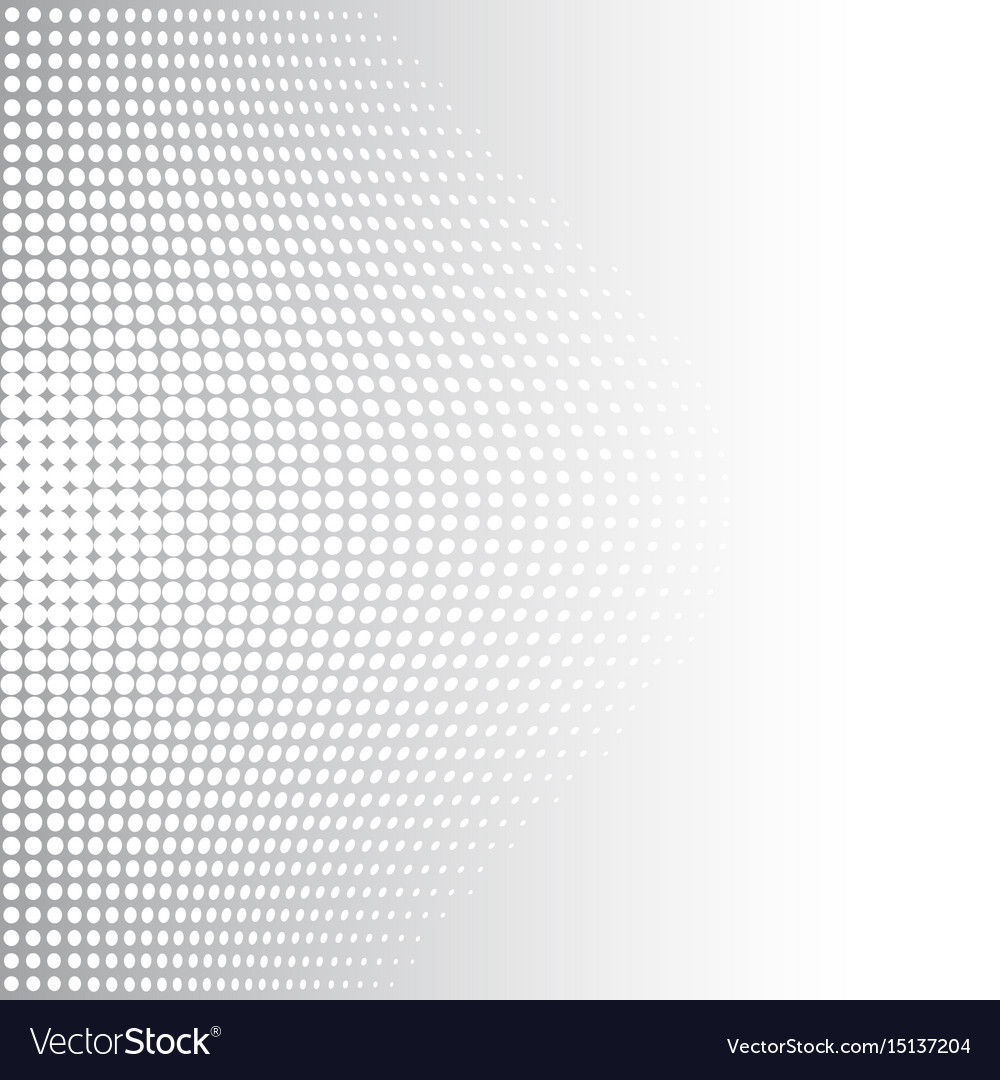 Grey and white halftone background Royalty Free Vector Image