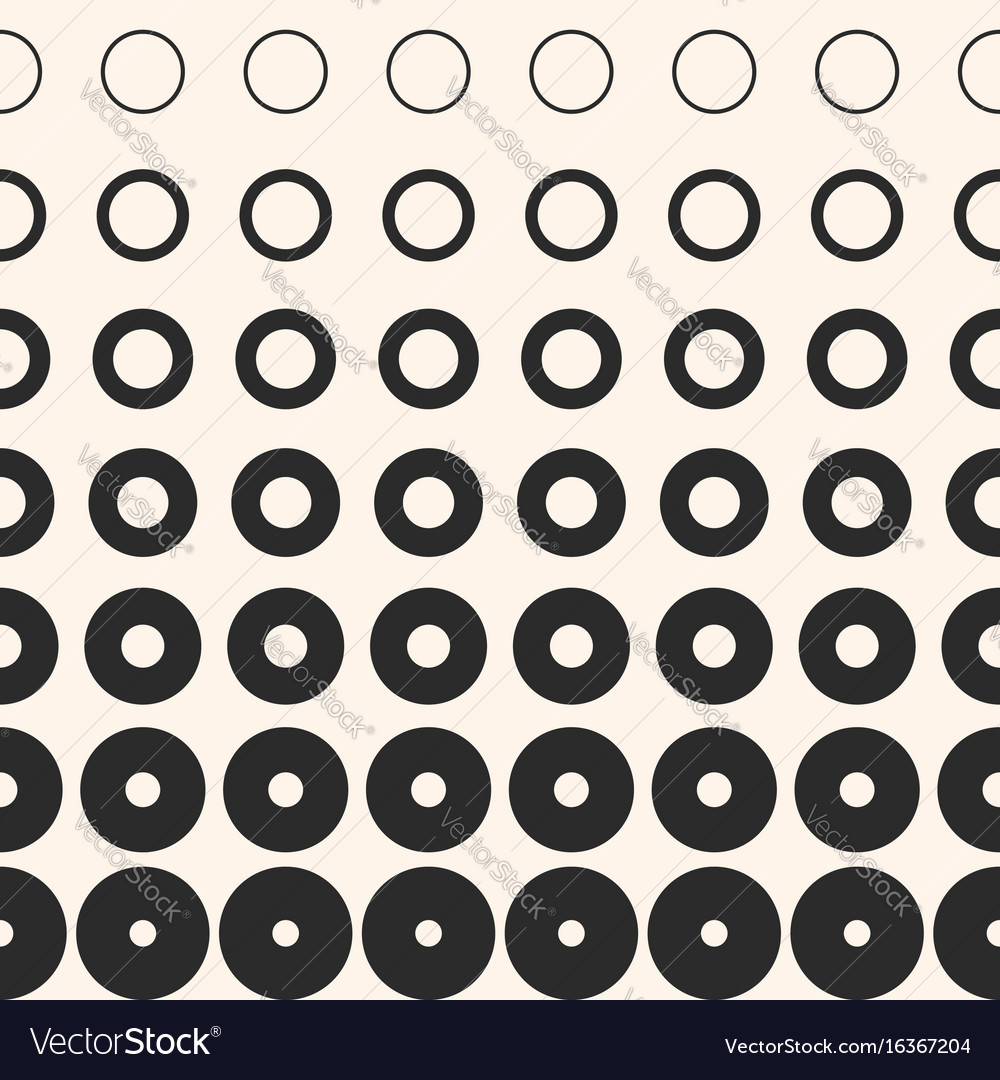 Halftone rings seamless pattern abstract texture