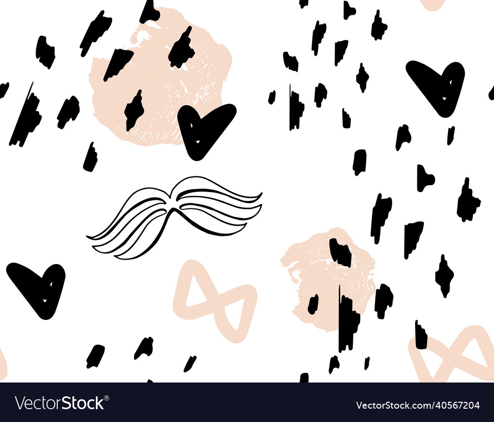 Minimalistic abstract background with hearts