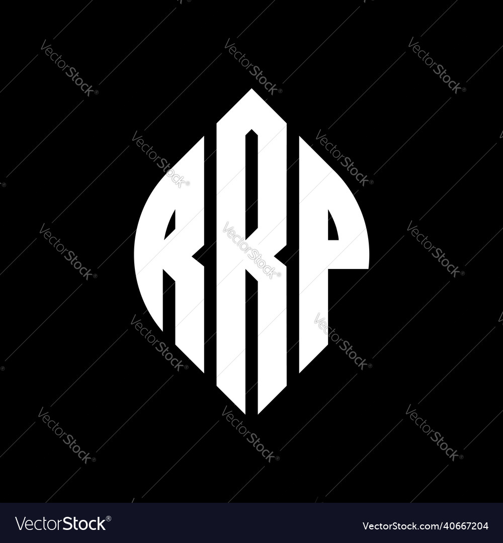 Rrp circle letter logo design