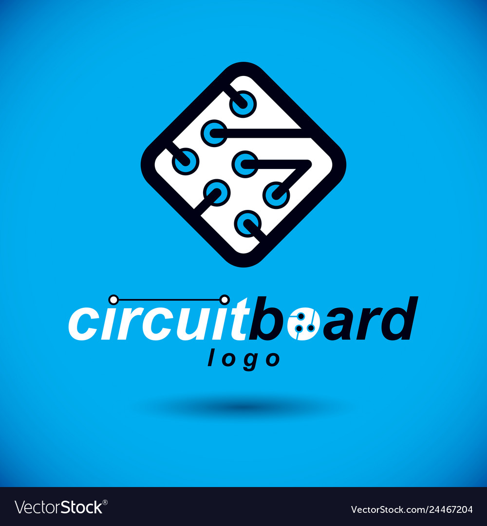 Technologie cpu-Design mit quadratischem Mikroprozessor vector image Technologie cpu-Design mit quadratischem Mikroprozessor
