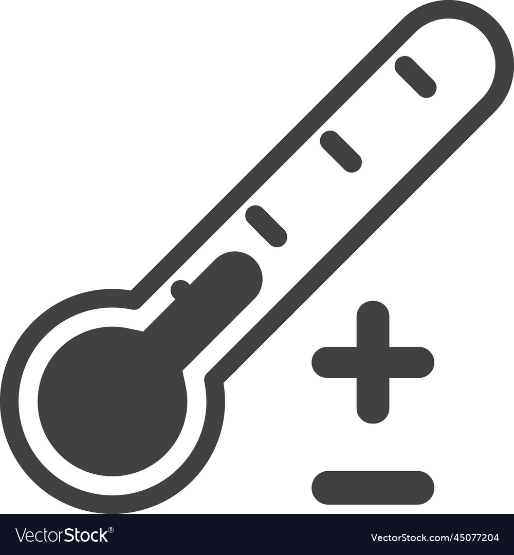 Thermometer in minimal style