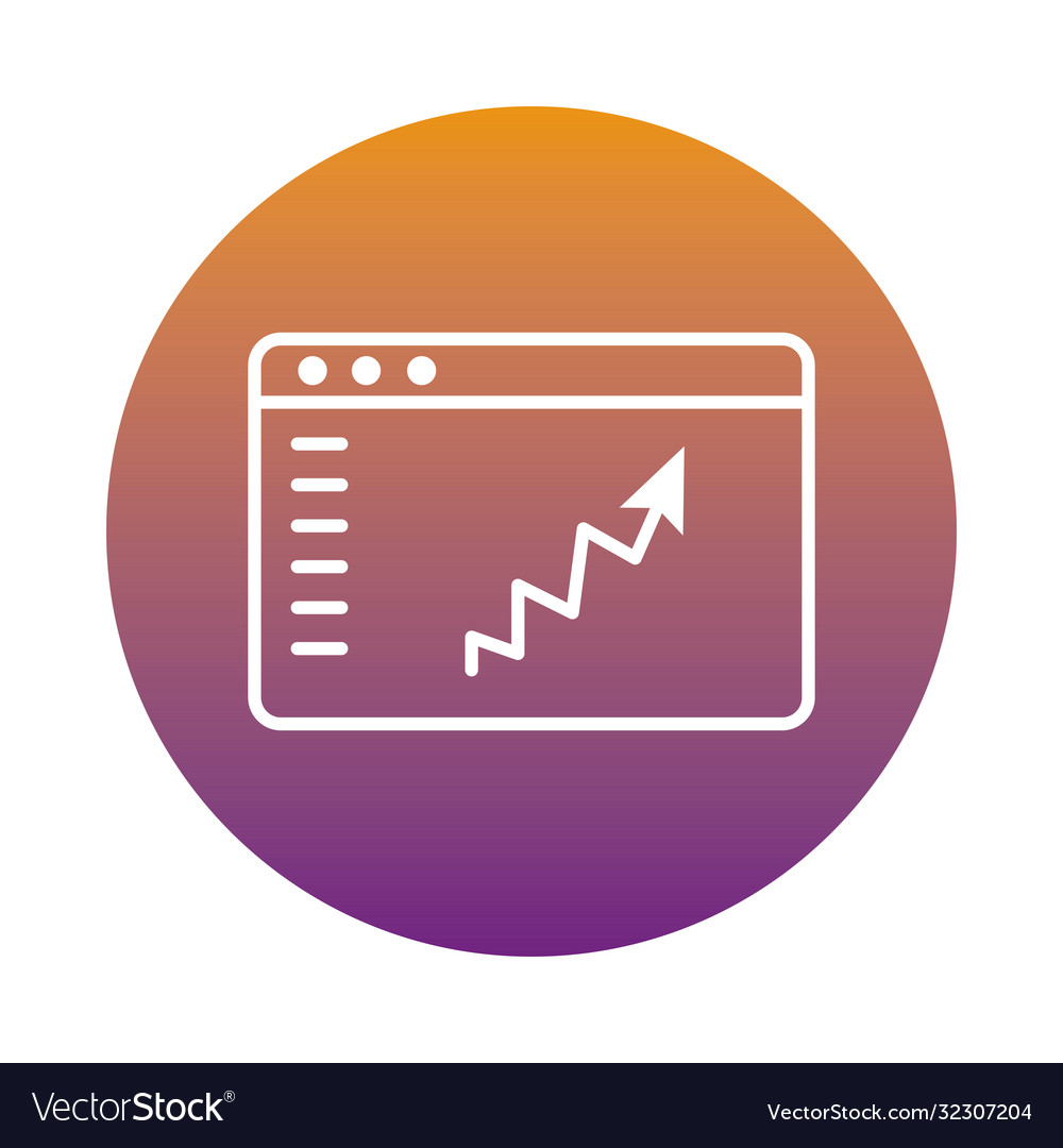 Webpage with arrow statistic block style