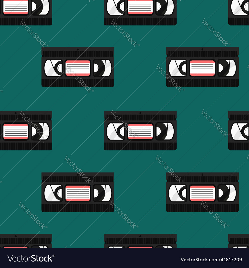 90s vhs pattern retro seamless background
