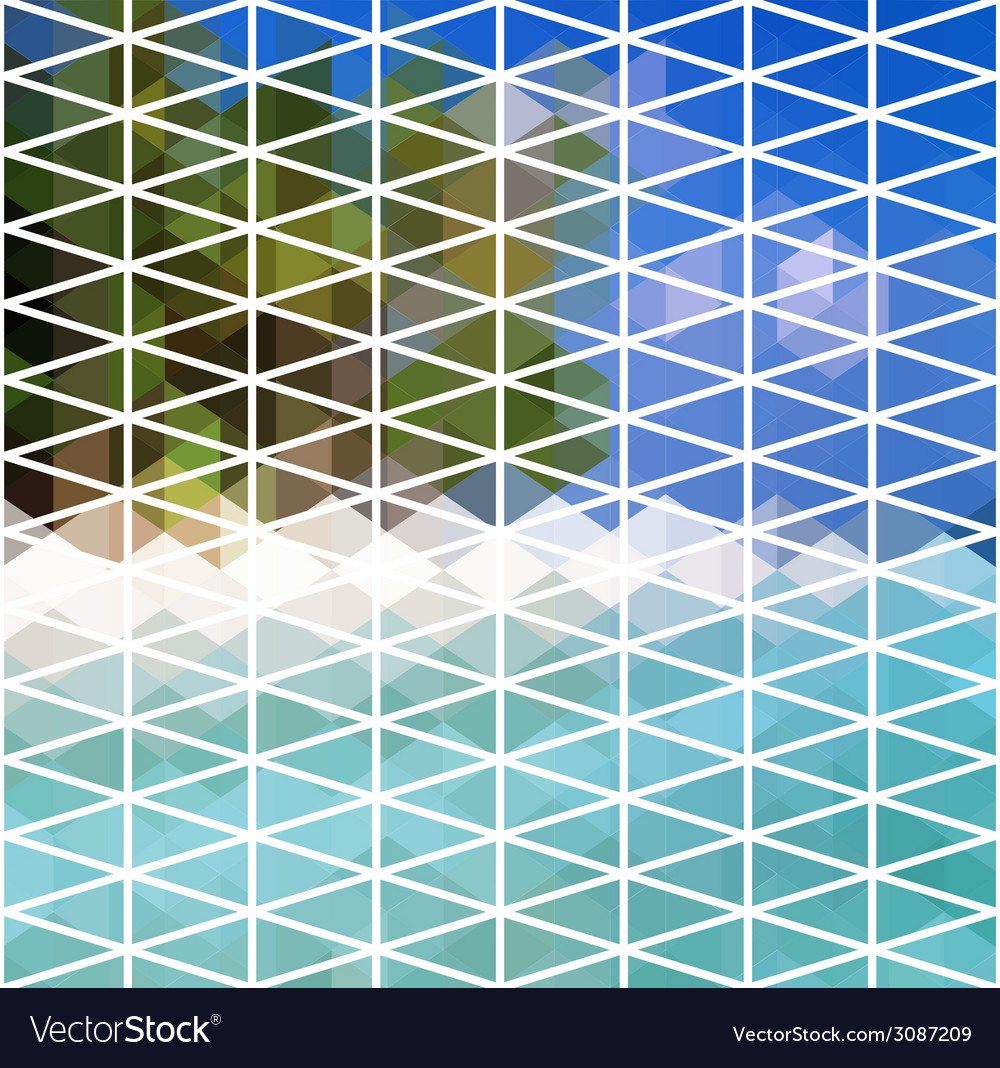 Abstract triangle geometrical multicolored
