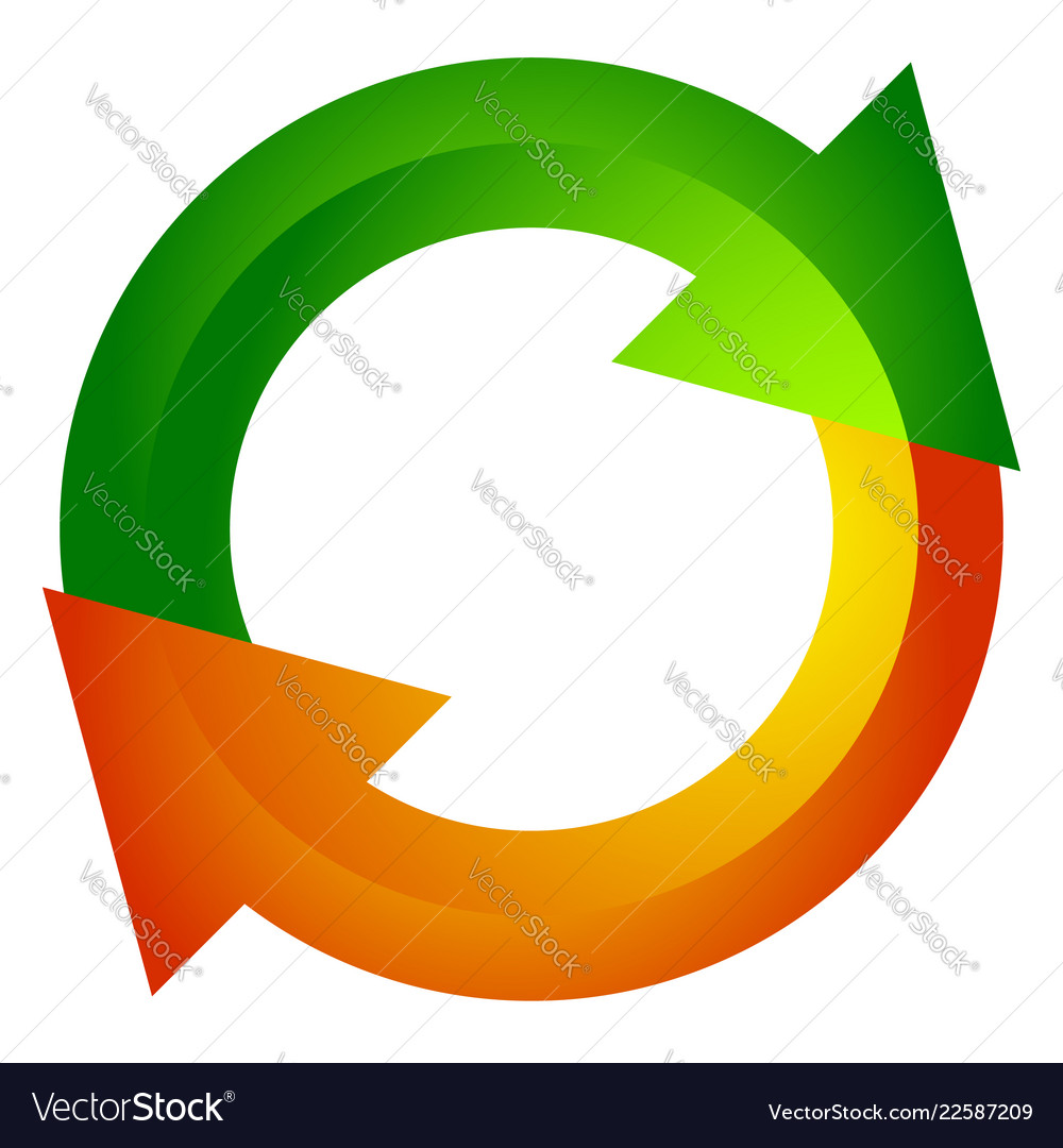 Circular arrow circle icon rotation restart