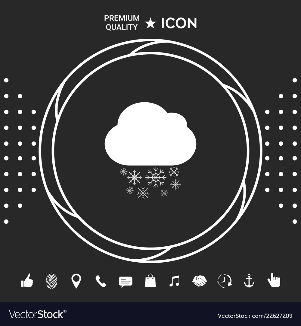 Cloud snow icon