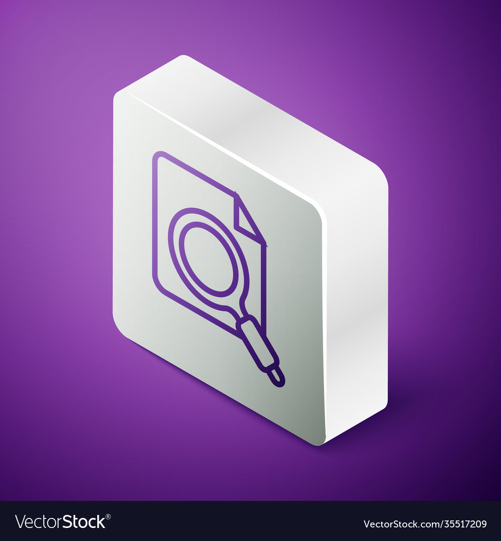 Isometric line search concept with folder icon Vector Image Isometric line search concept with folder icon