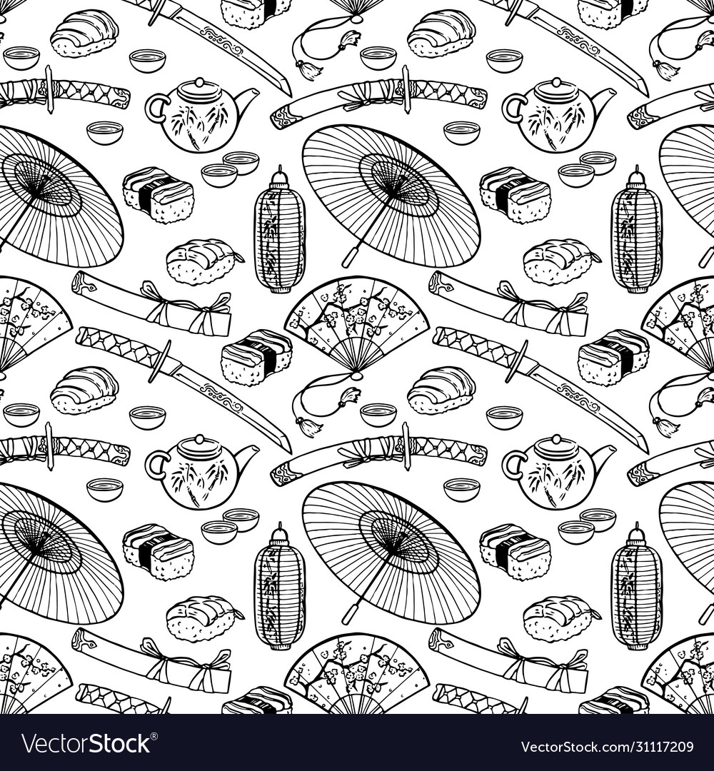 Japanese Symbol Pattern