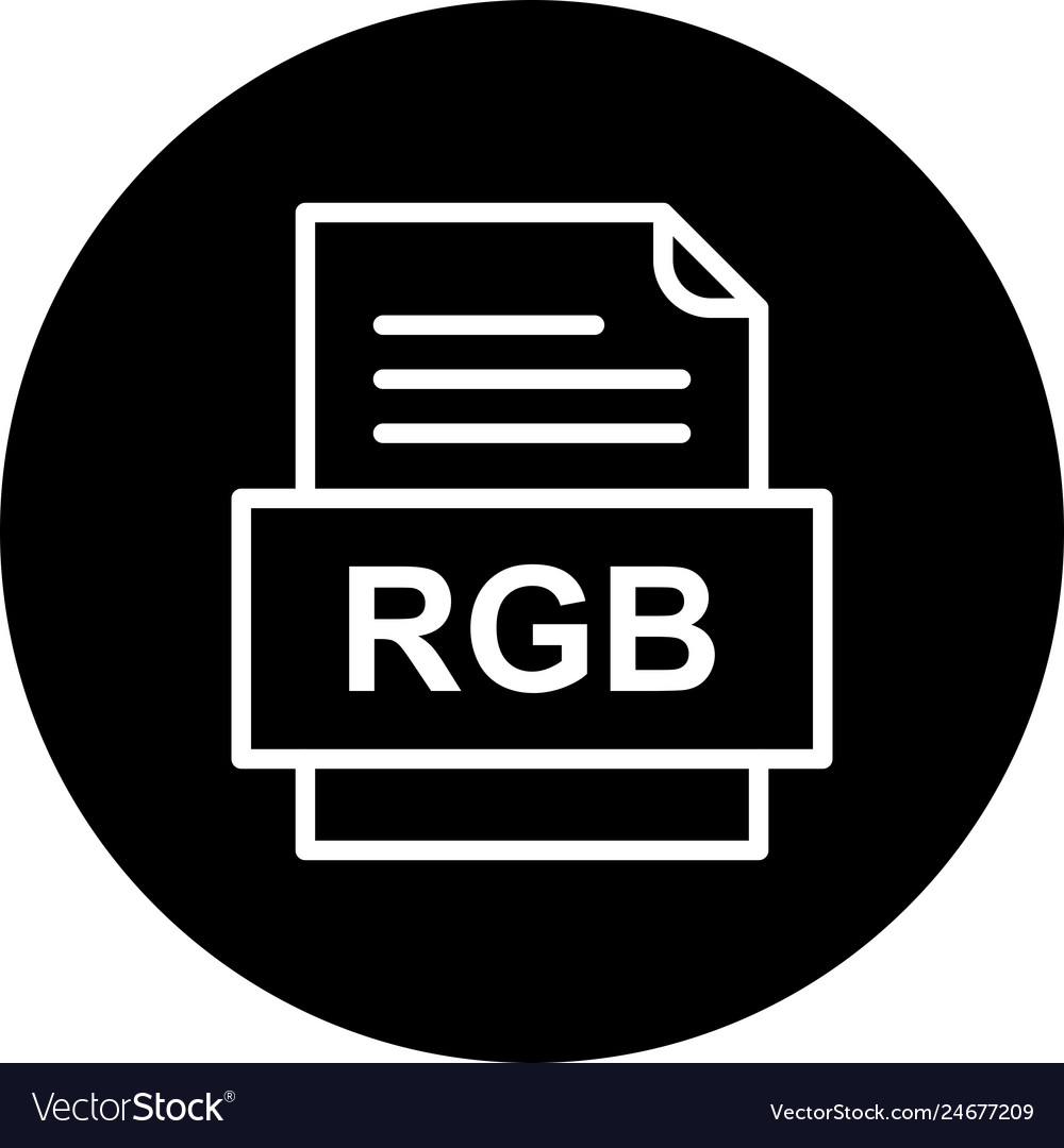 Rgb file document icon