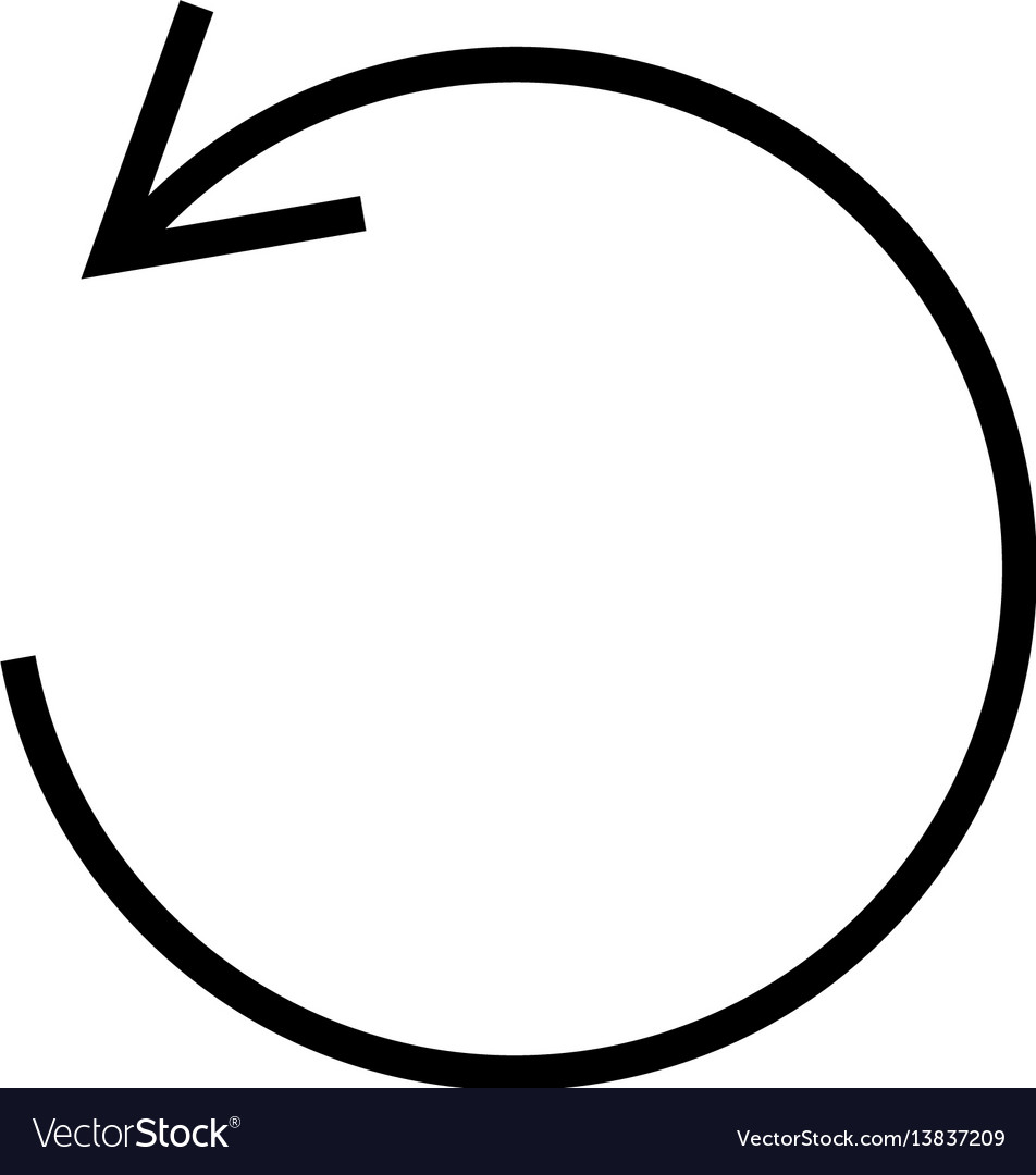 Rotate tool icon curved circle arrow