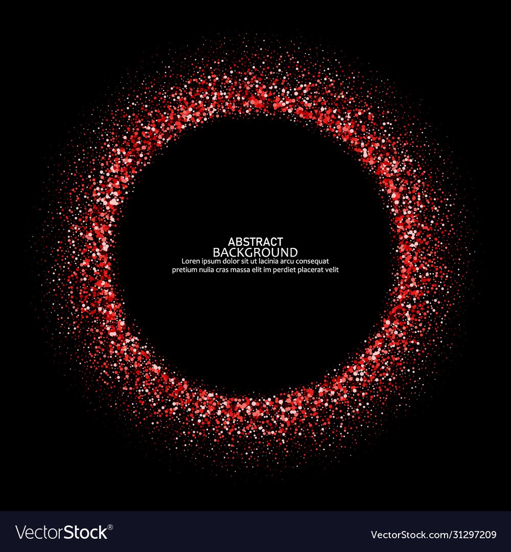 Round dotted frame with space for text vector image Round dotted frame with space for text