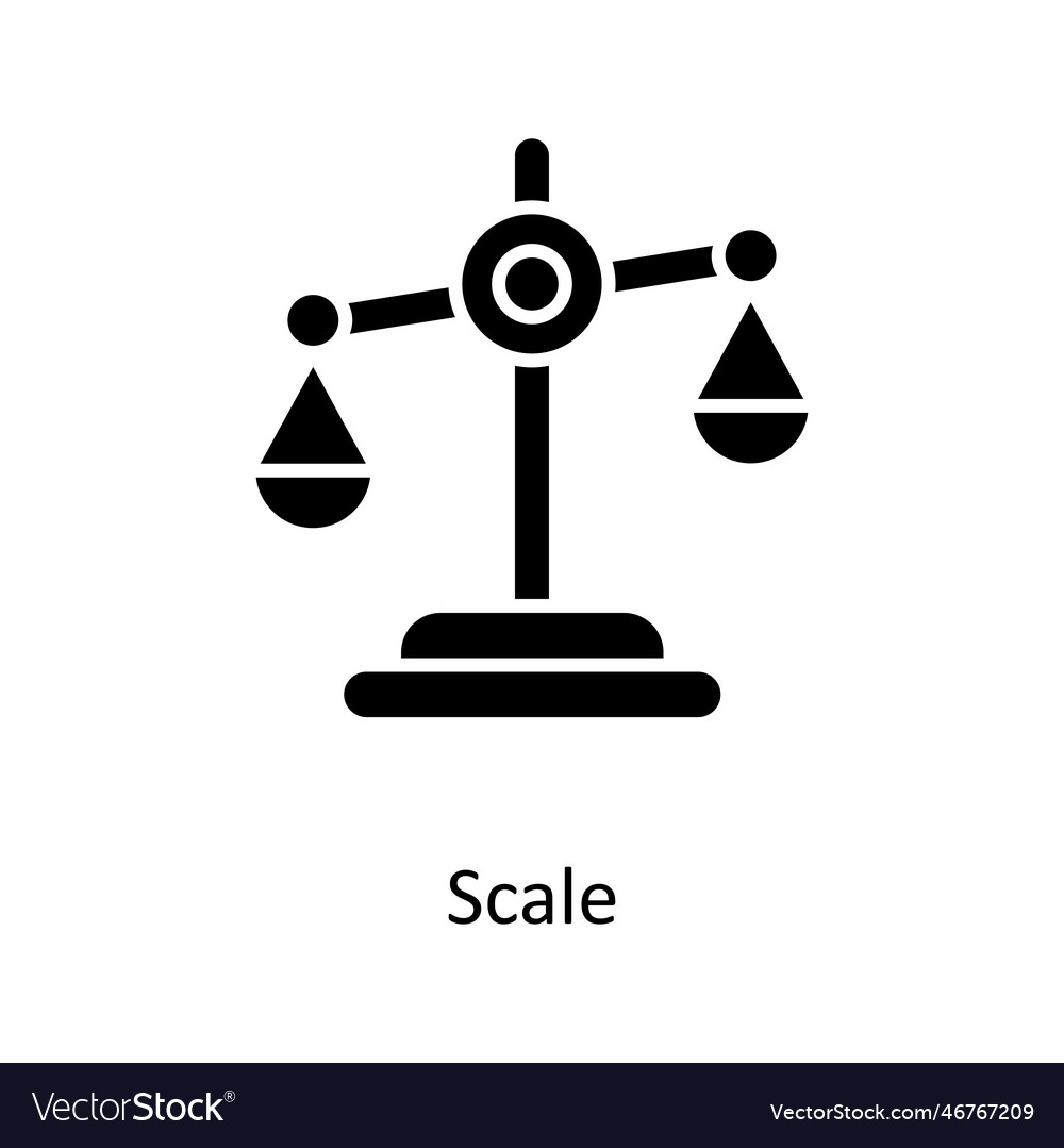 Scale solid icons simple stock