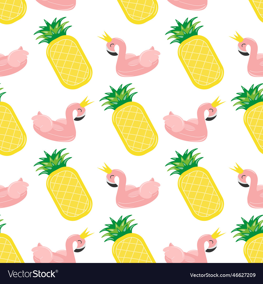 Seamless pattern with summer elements