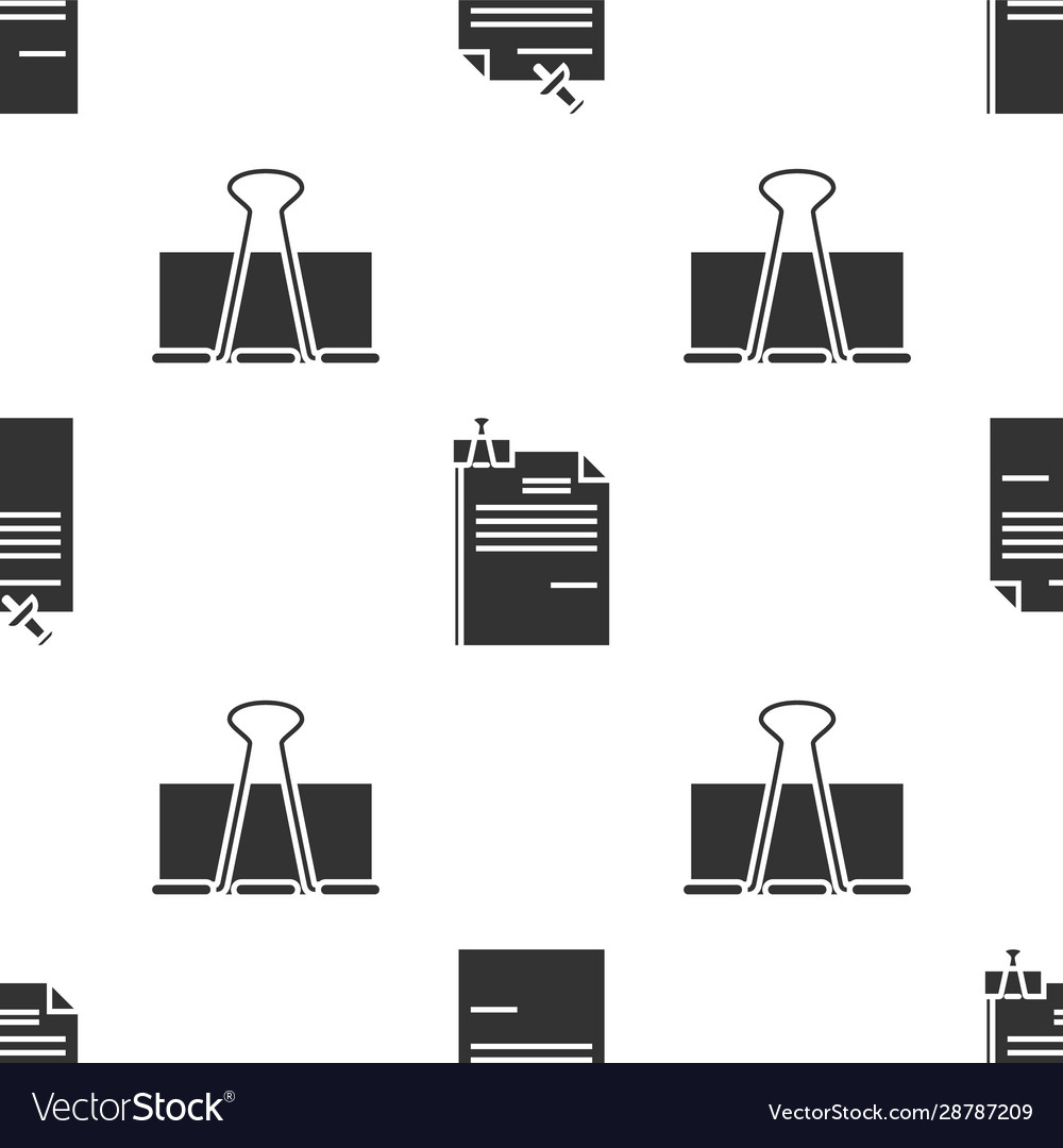 Set note paper with pinned pushbutton file vector image Set note paper with pinned pushbutton file