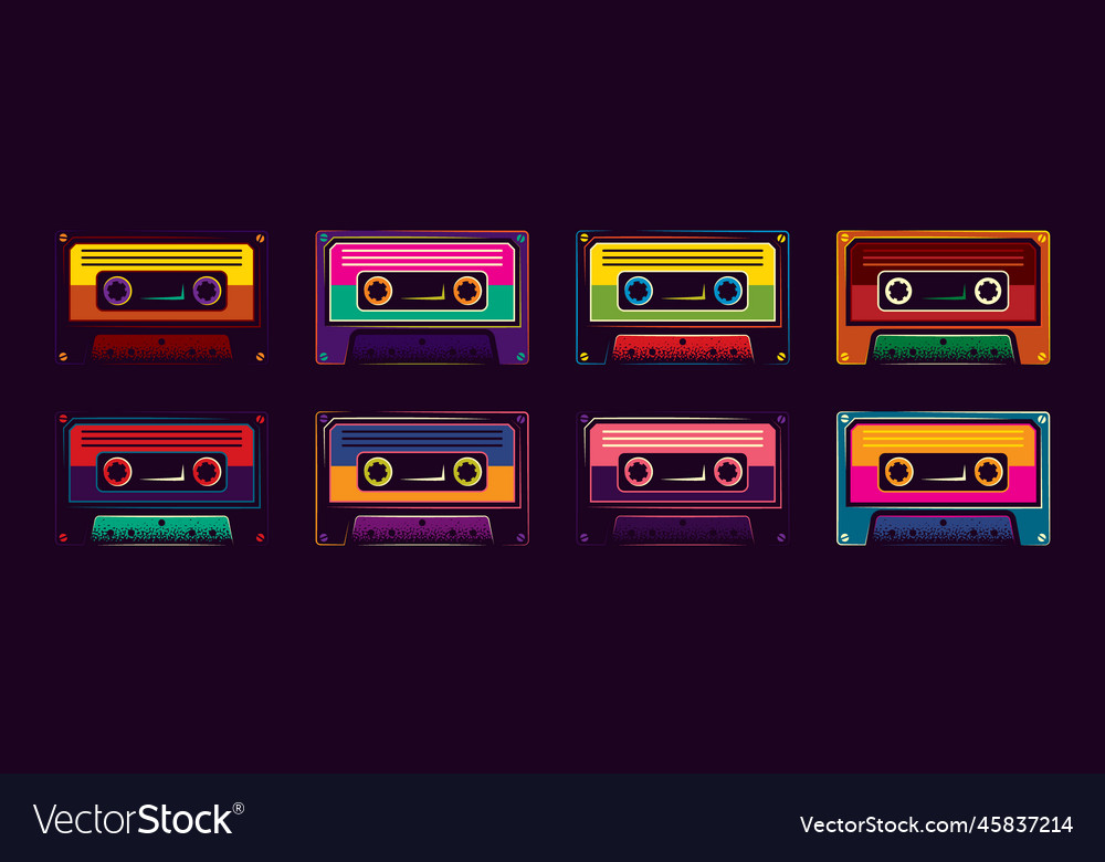 An Icon Of An Old Audio Cassette Royalty Free Vector Image