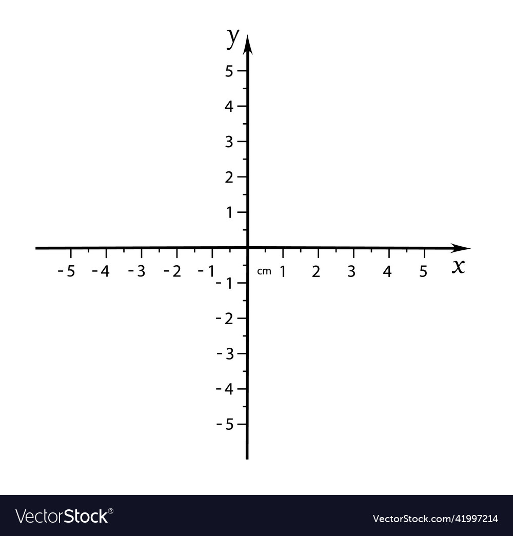 Cartesian coordinate system vector image Cartesian coordinate system