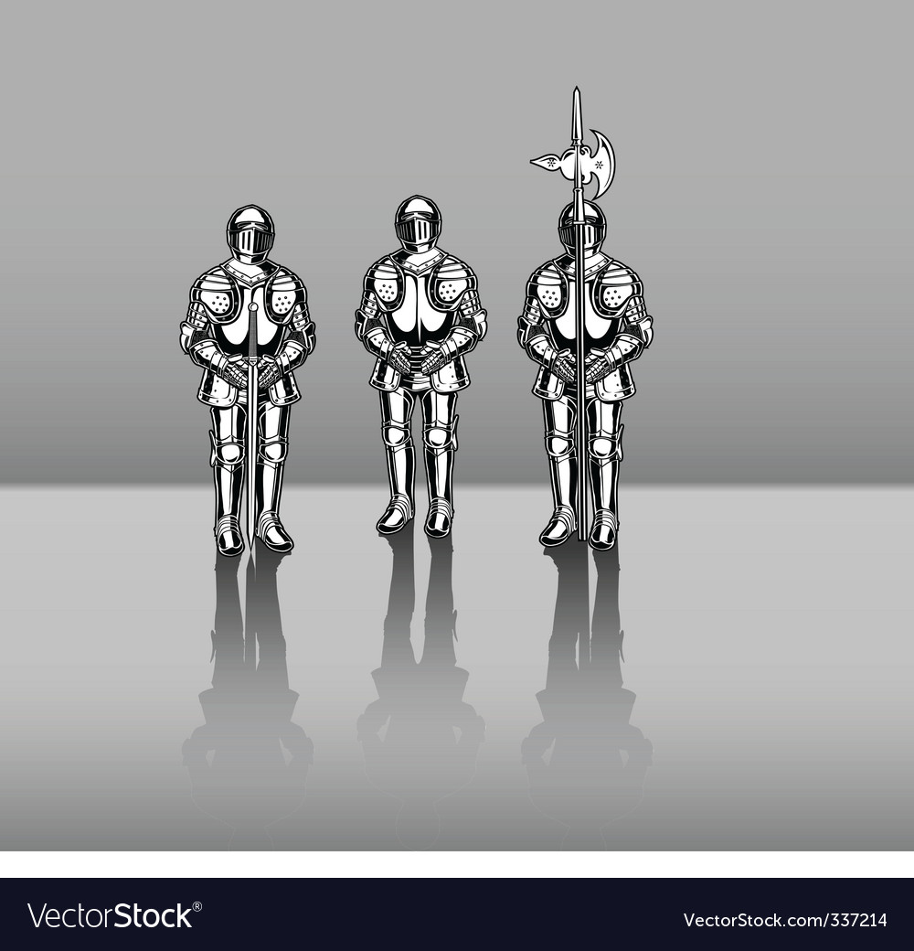 Knights In Armor Royalty Free Vector Image Vectorstock Knights In Armor Royalty Free Vector Image Vectorstock