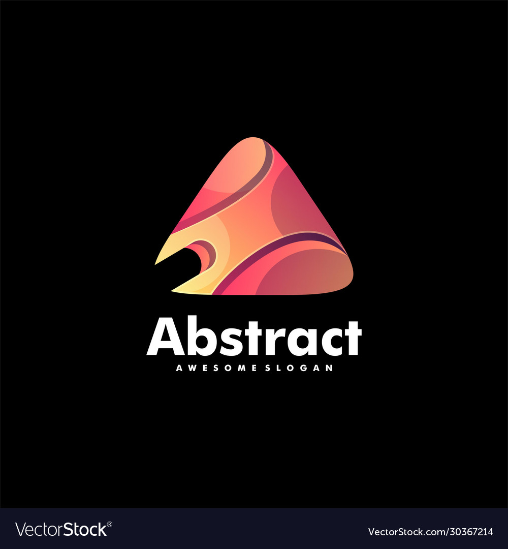 Logo triangle gradient colorful style