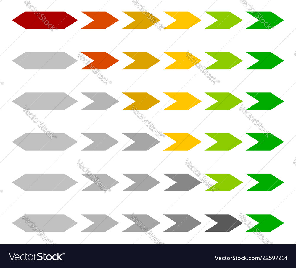 Progress loading bar step stage indicators Vector Image Progress loading bar step stage indicators