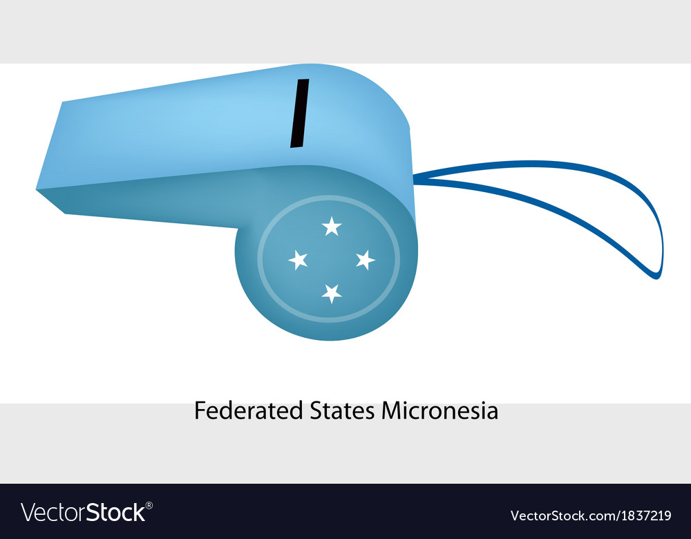 A whistle of federated states micronesia