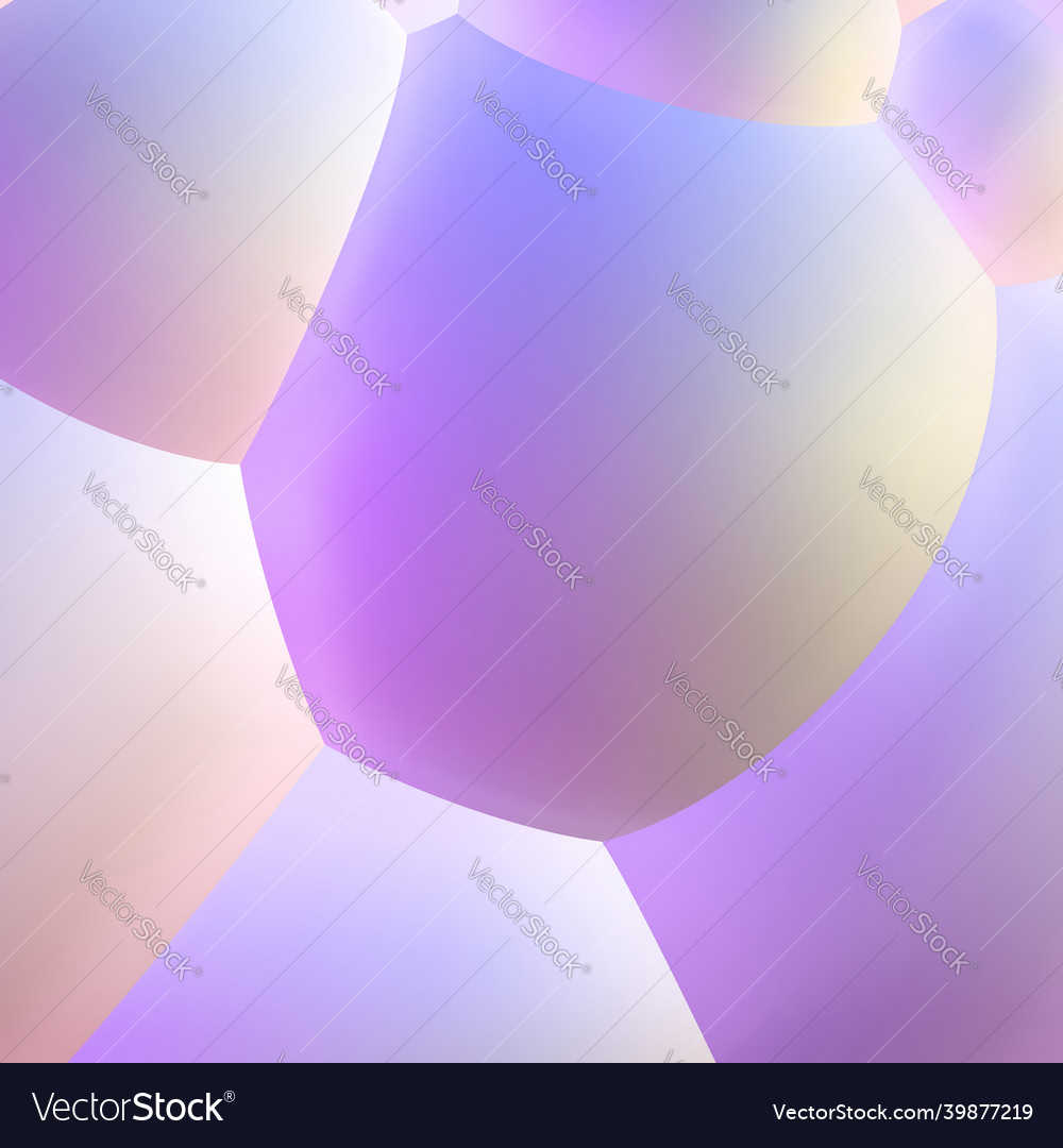 Abstract background with pearlescent soft bubbles vector image Abstract background with pearlescent soft bubbles