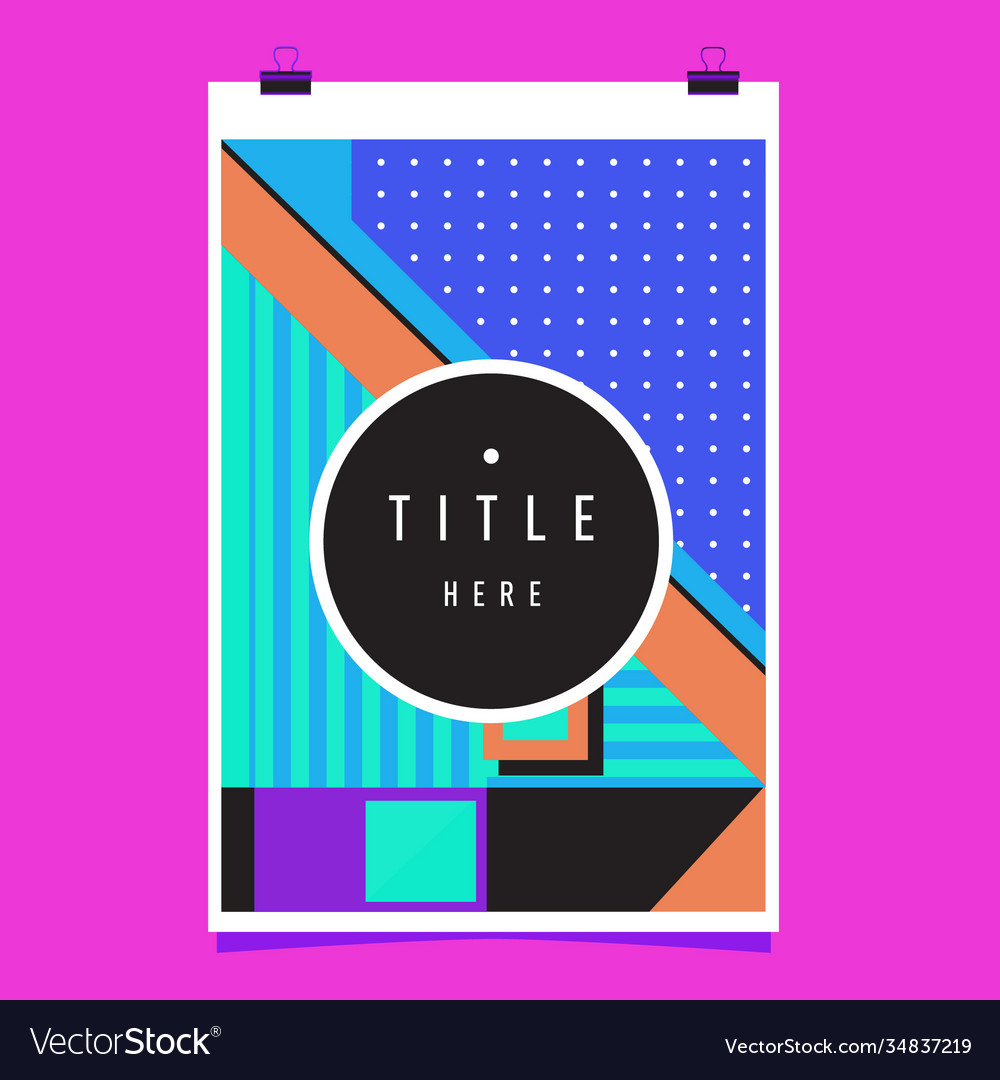 Abstract colorful geometric pattern background vector image Abstract colorful geometric pattern background