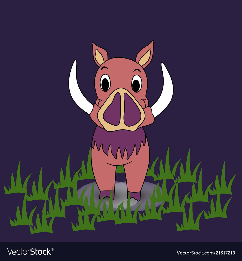 Boar on a background
