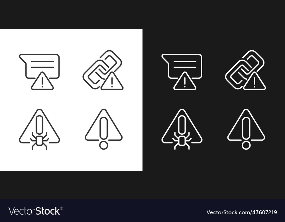 Computerprobleme Pixel perfekte lineare Icons gesetzt