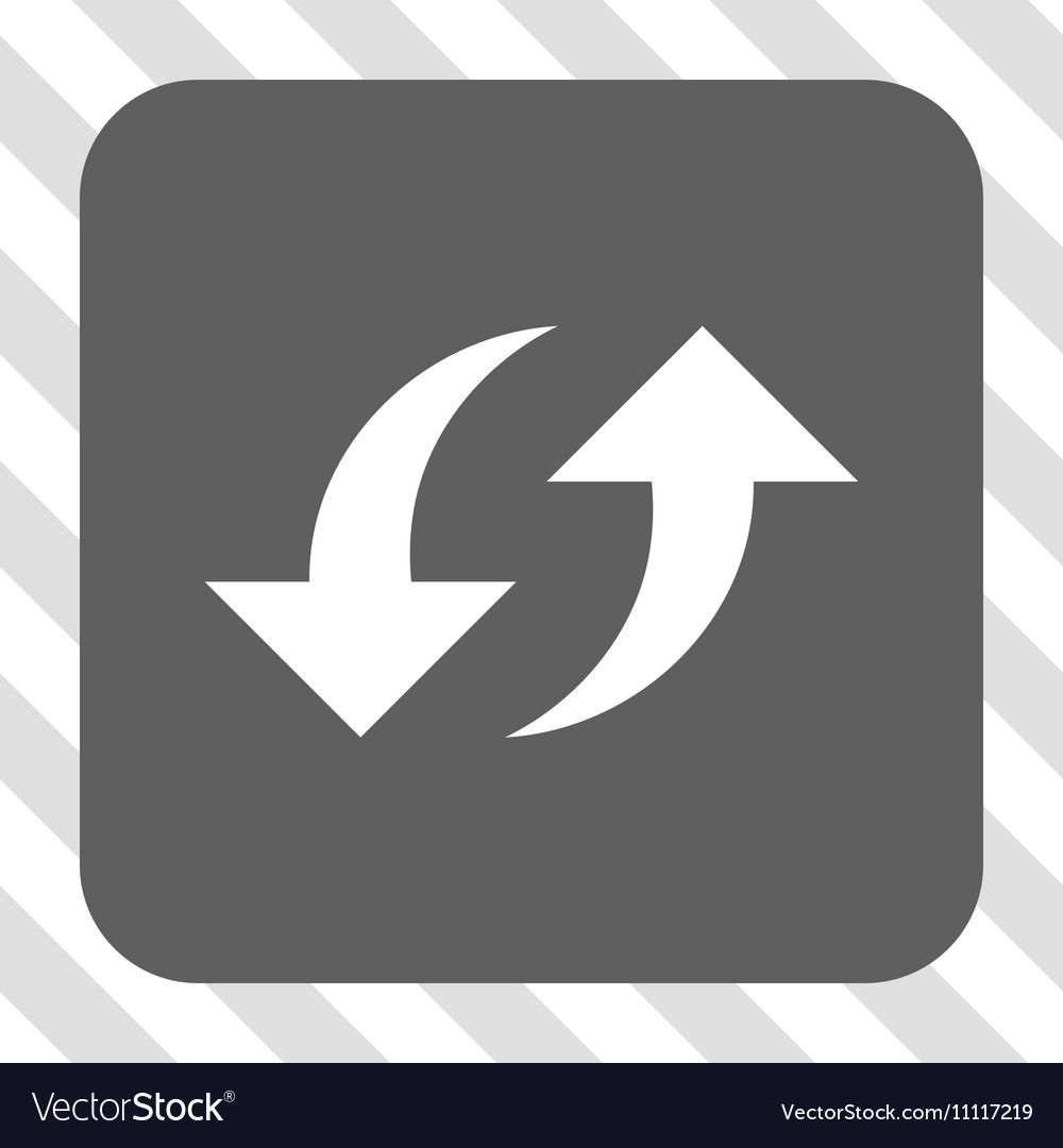 Exchange arrows rounded square button