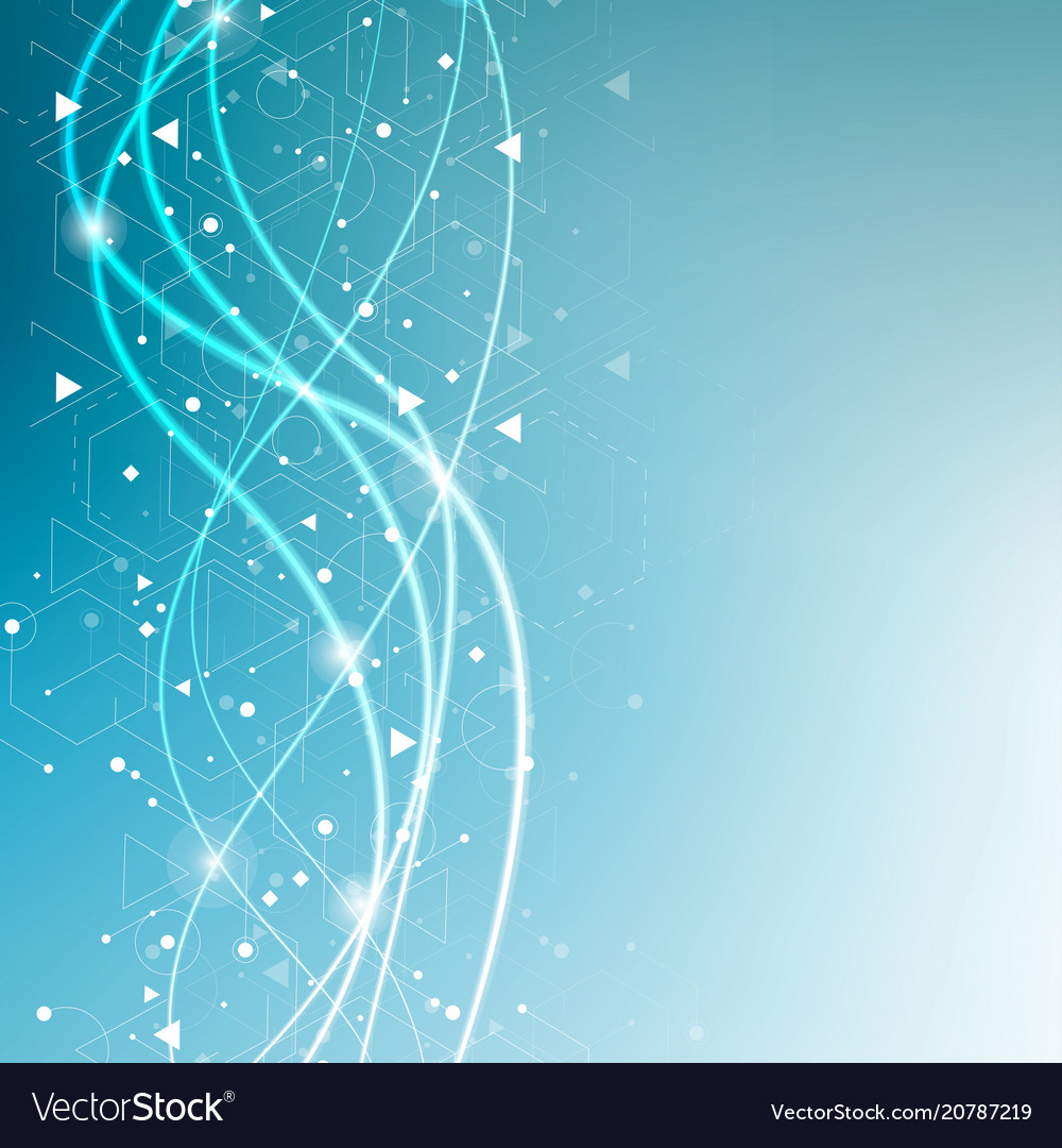 Geometric abstract background with connected line vector image Geometric abstract background with connected line