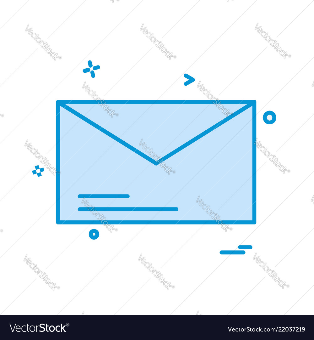 Message icon design vector image Message icon design