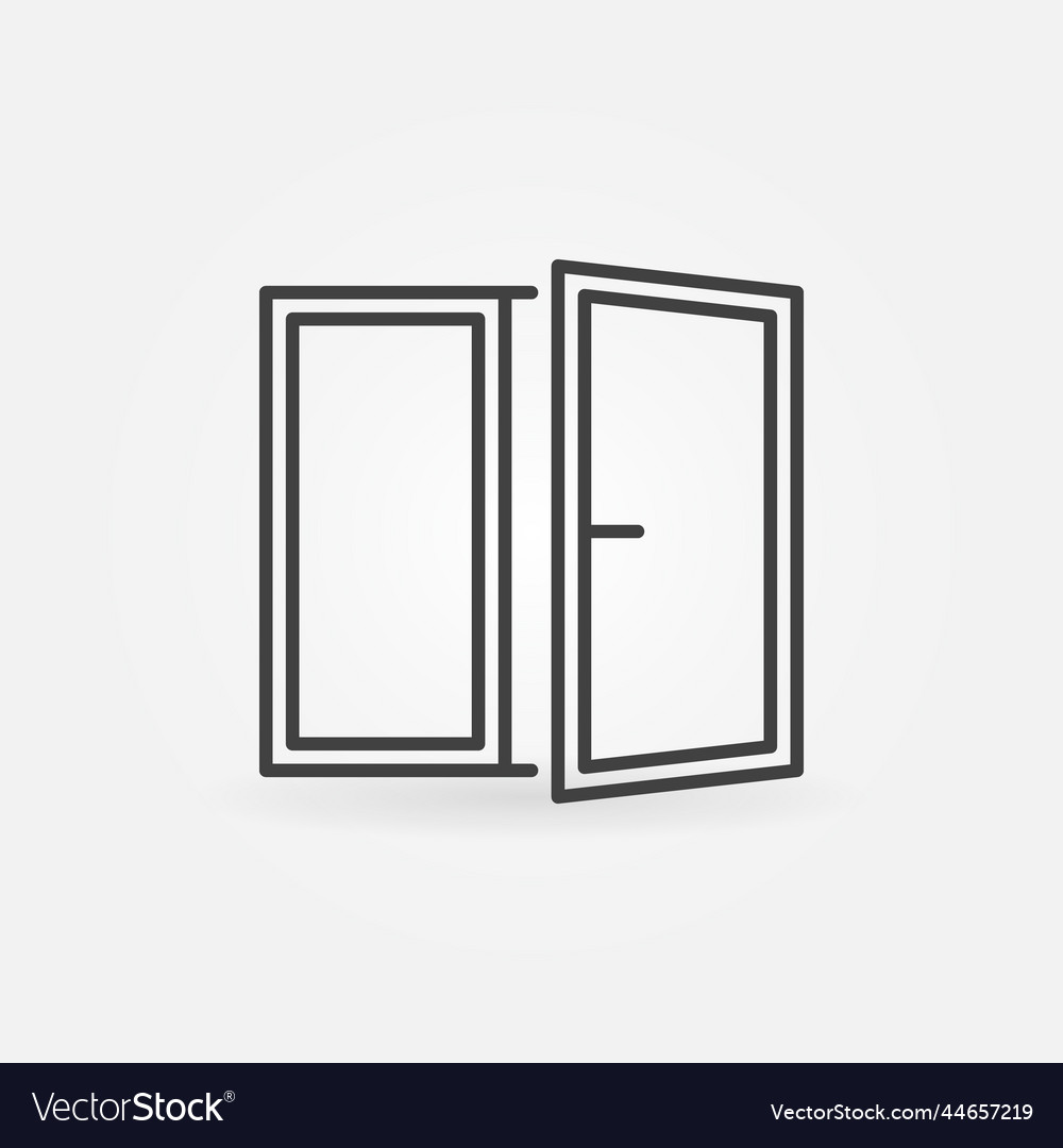 Minimal Window Icon - Thin Line