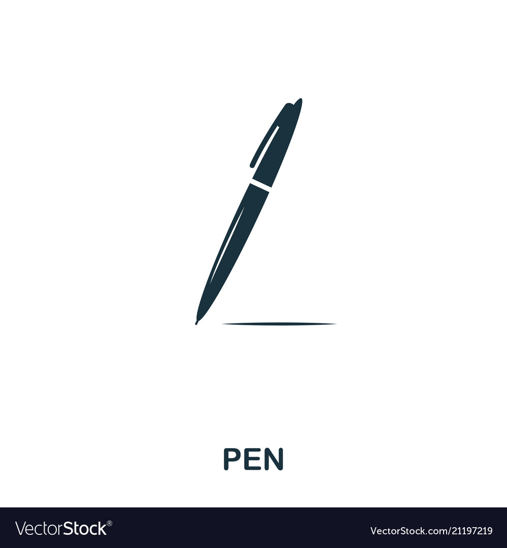 Pen icon line style design ui