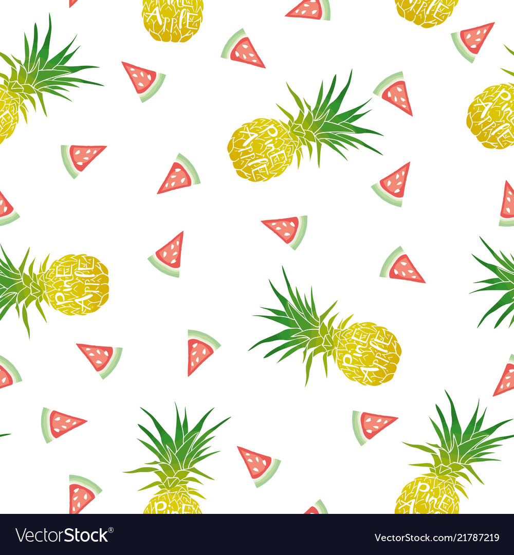 Pineapple Seamless Pattern