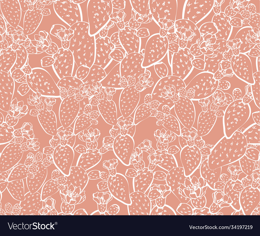 Prickly Pear Cactus Pattern