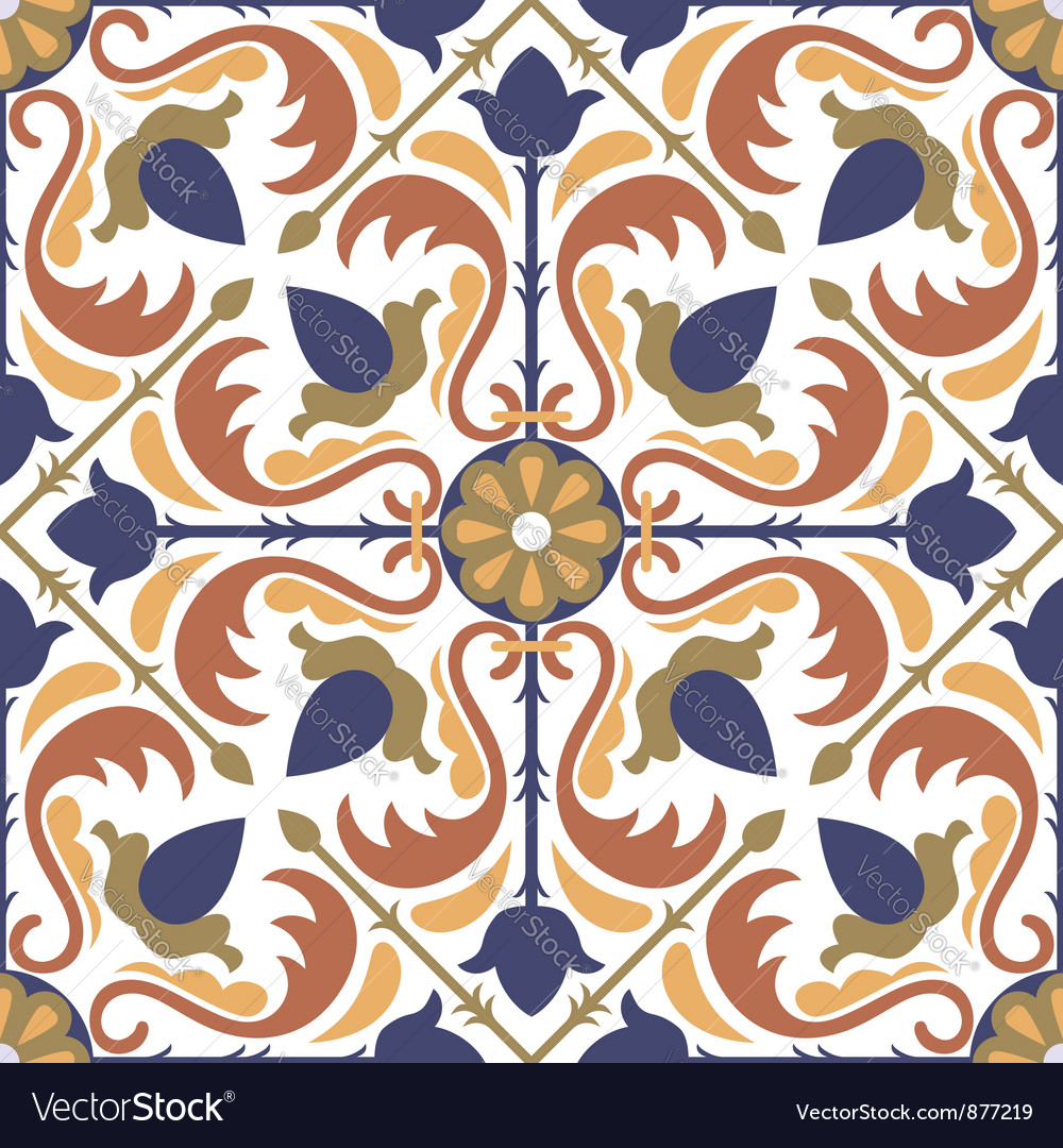 Seamless Arabic Tiles Royalty Free Vector Image Seamless Arabic Tiles Vector Image