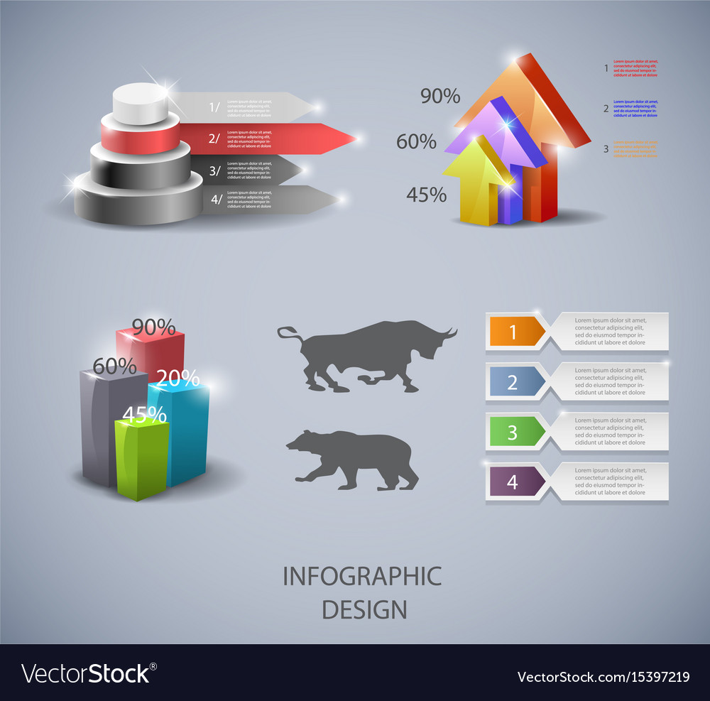 Set of design elements for infographic