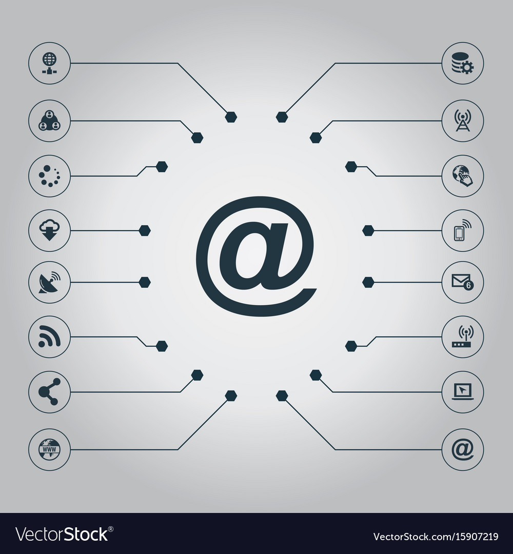 Set of simple web icons