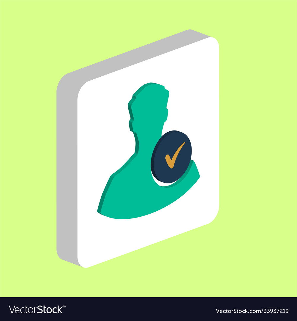 User check simple icon symbol design template