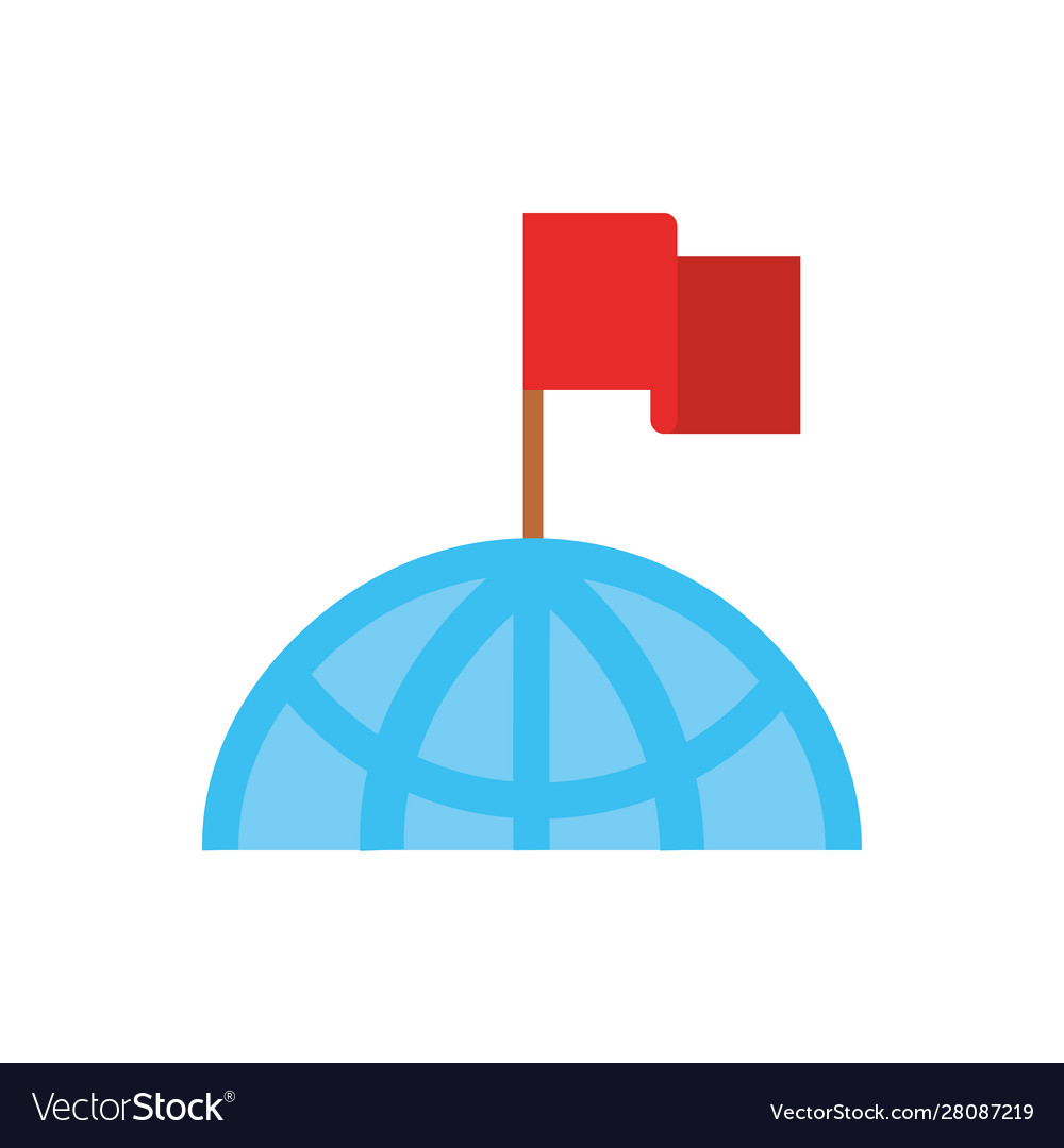 World flag pin gps map and navigation